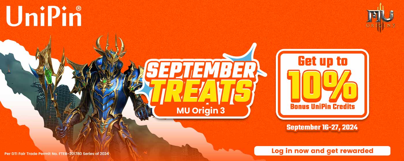 September Treats: MU ORIGIN 3 (PH)